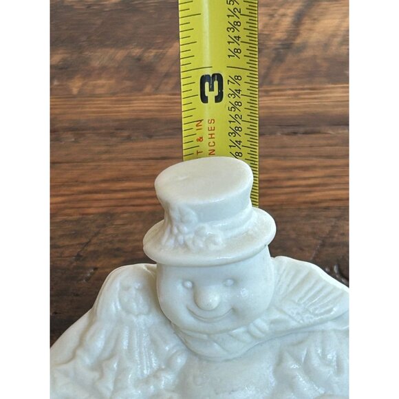 World Bazaar Santa & Snowman White Ceramic Candy/Soap Dish Set - Picture 13 of 14